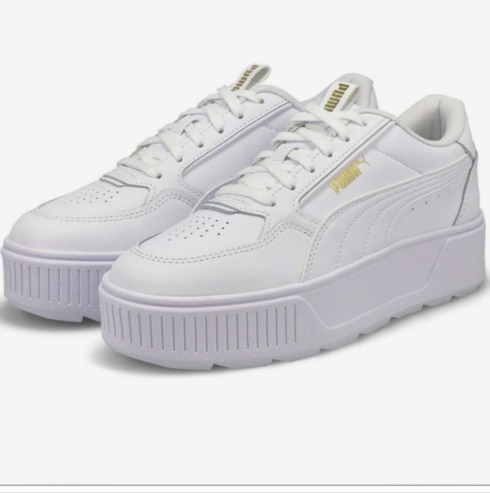 Puma Platform White Sneakers Sz 8 NEW